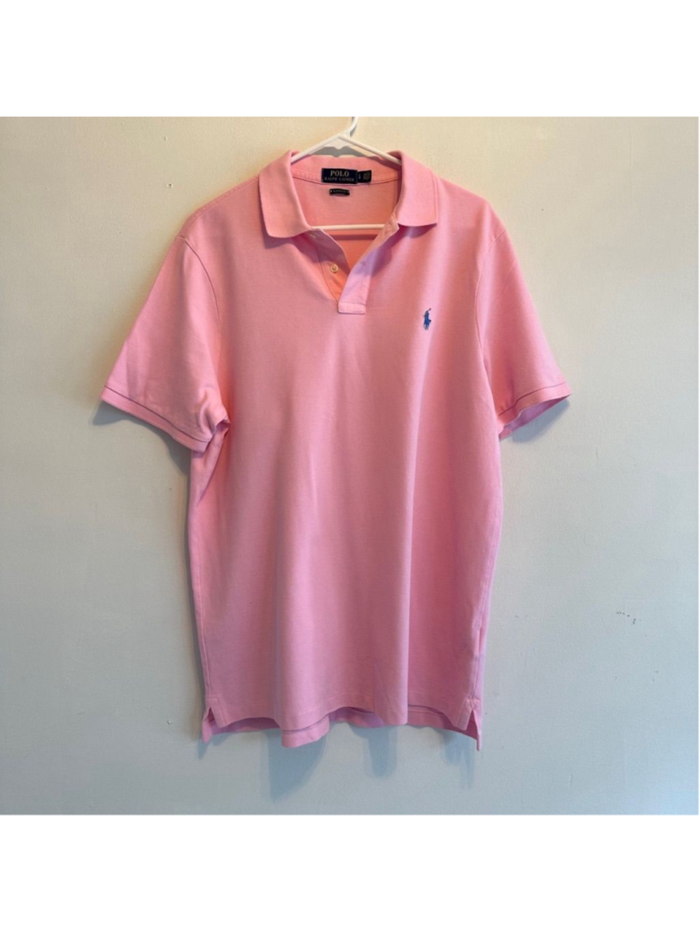 Polo Ralph Lauren Pink Polo Shirt Men's Size L